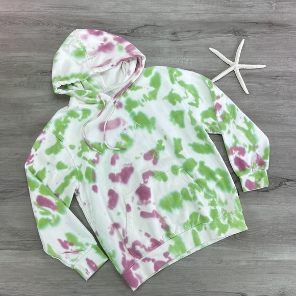 🔆RVCA🔆 LITTLE TIE-DYE HOODIE SWEATSHIRT - Picture 2 of 14